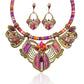 Bohemian drop stone alloy jewelry set